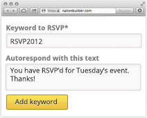 Set keywords on pages for action Set keywords on pages for action