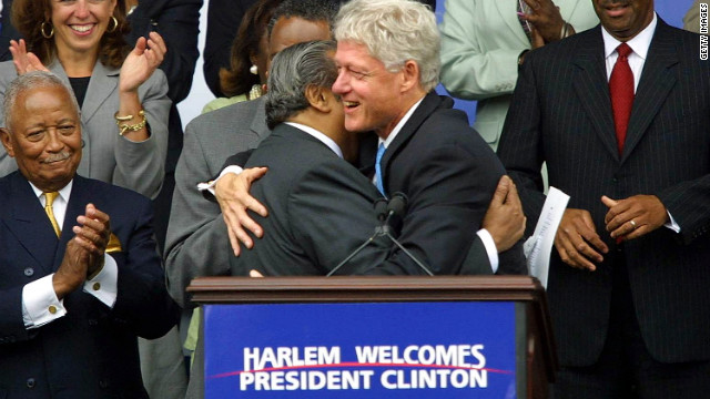 Bill Clinton and Charlie Rangel