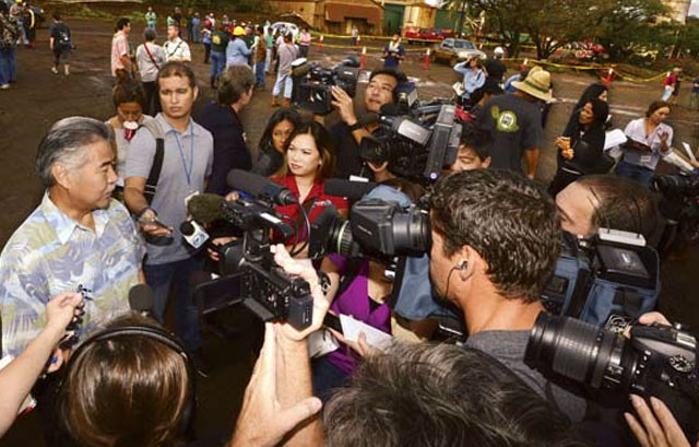 Gov. Ige touts his record as primary challenge against Hanabusa heats up