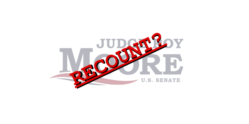 Why a recount won’t elect Roy Moore