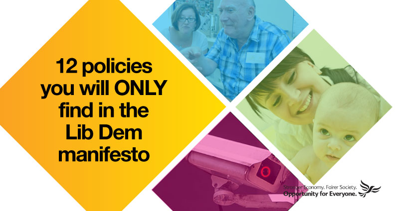 12 Policies That You Will Only Find In The Lib Dem Manifesto