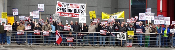 Teamsters for a Democratic Union Pension-rally