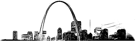 Drawing of St. Louis Cityscape