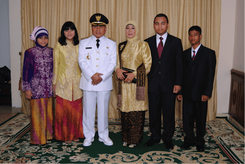 Isran Noor's family