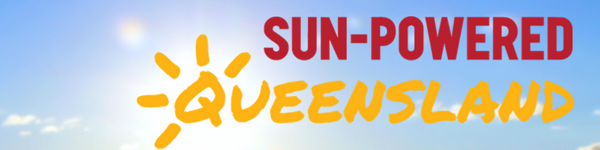 Sun-powered Queensland banner