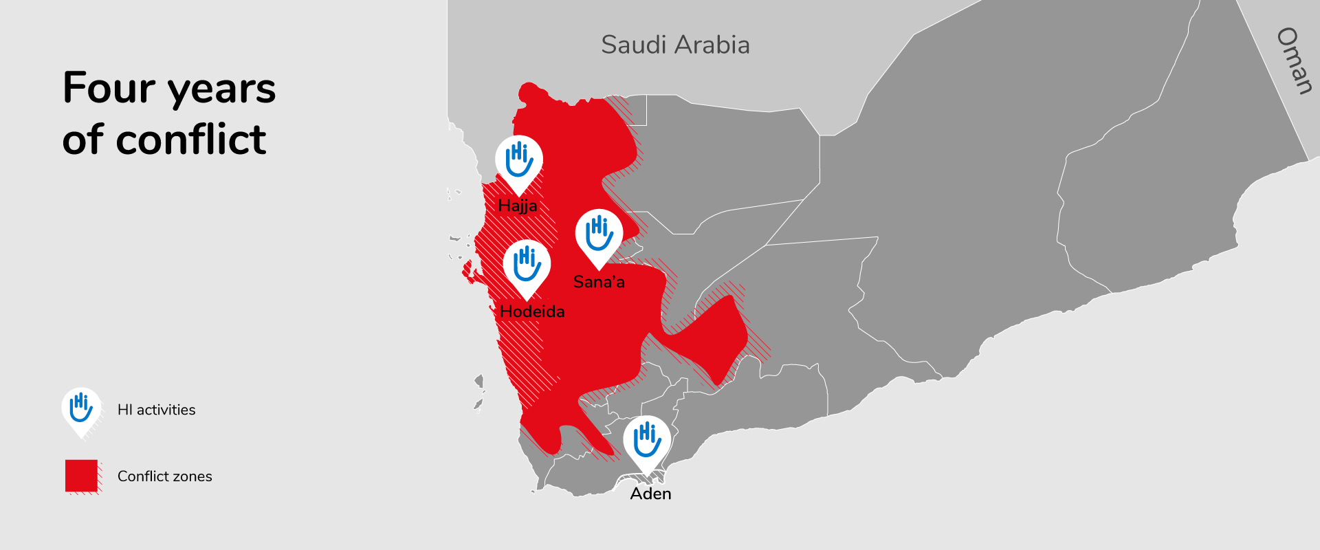 Map of Conflict in Yemen