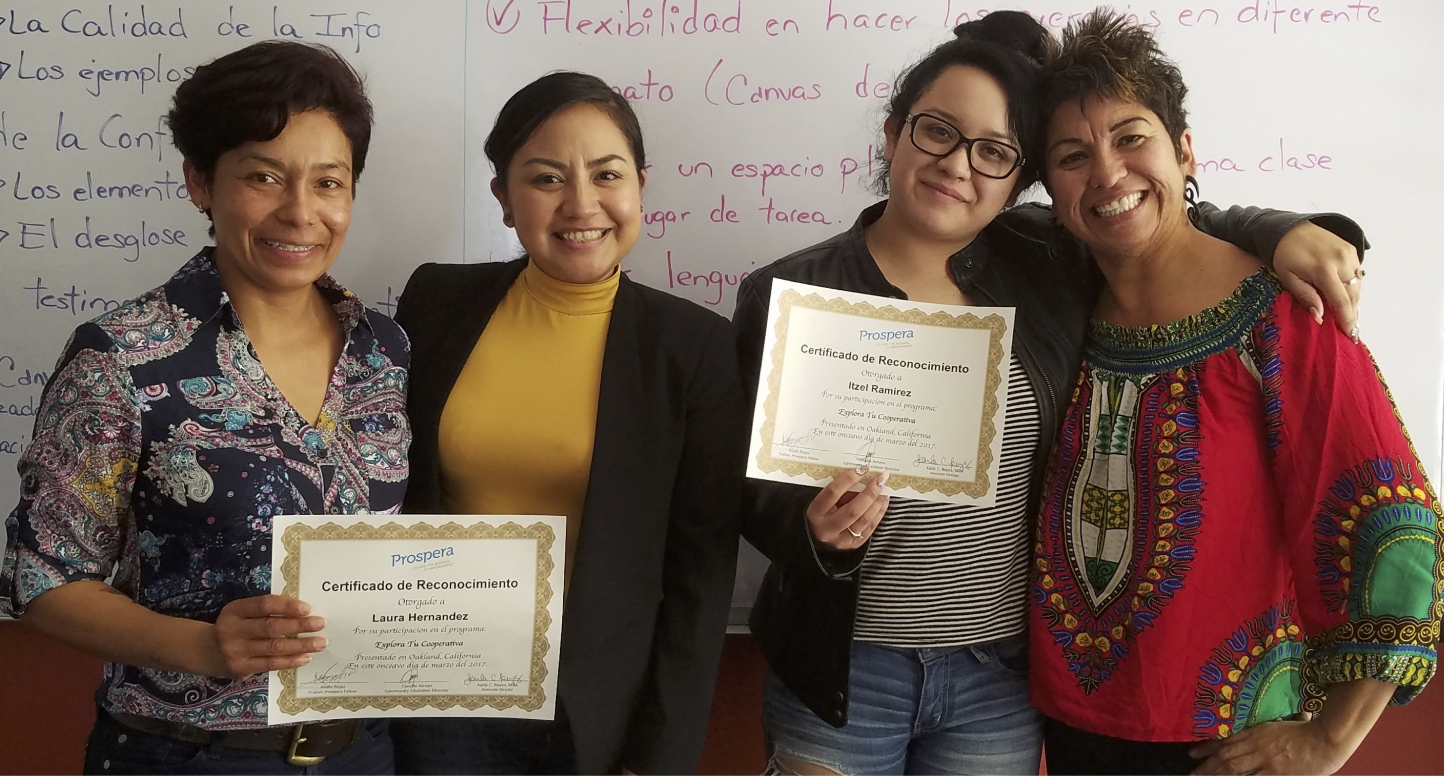 Claudia, Karla, Laura, and Itzel of Prospera
