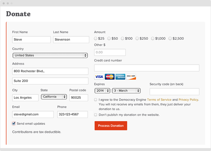 Standard Donation Standard Donation