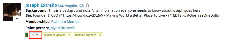 how to use tags