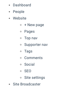 creating a sitemap for web administrators nationbuilder