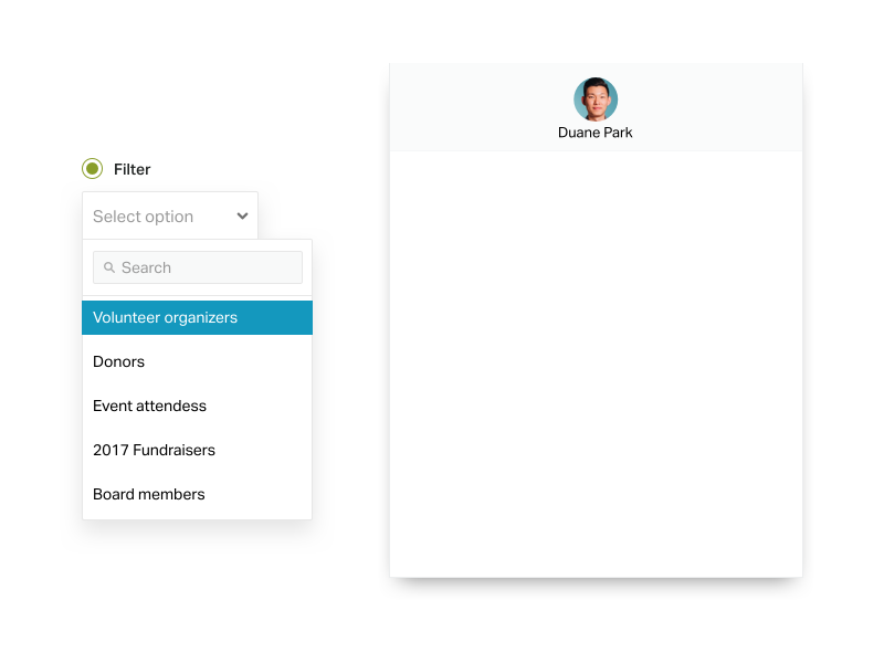 Text messages to volunteer organizers: “Make sure you’ve downloaded the volunteer organizer kit”; Response: “Yay! Can’t wait!”
