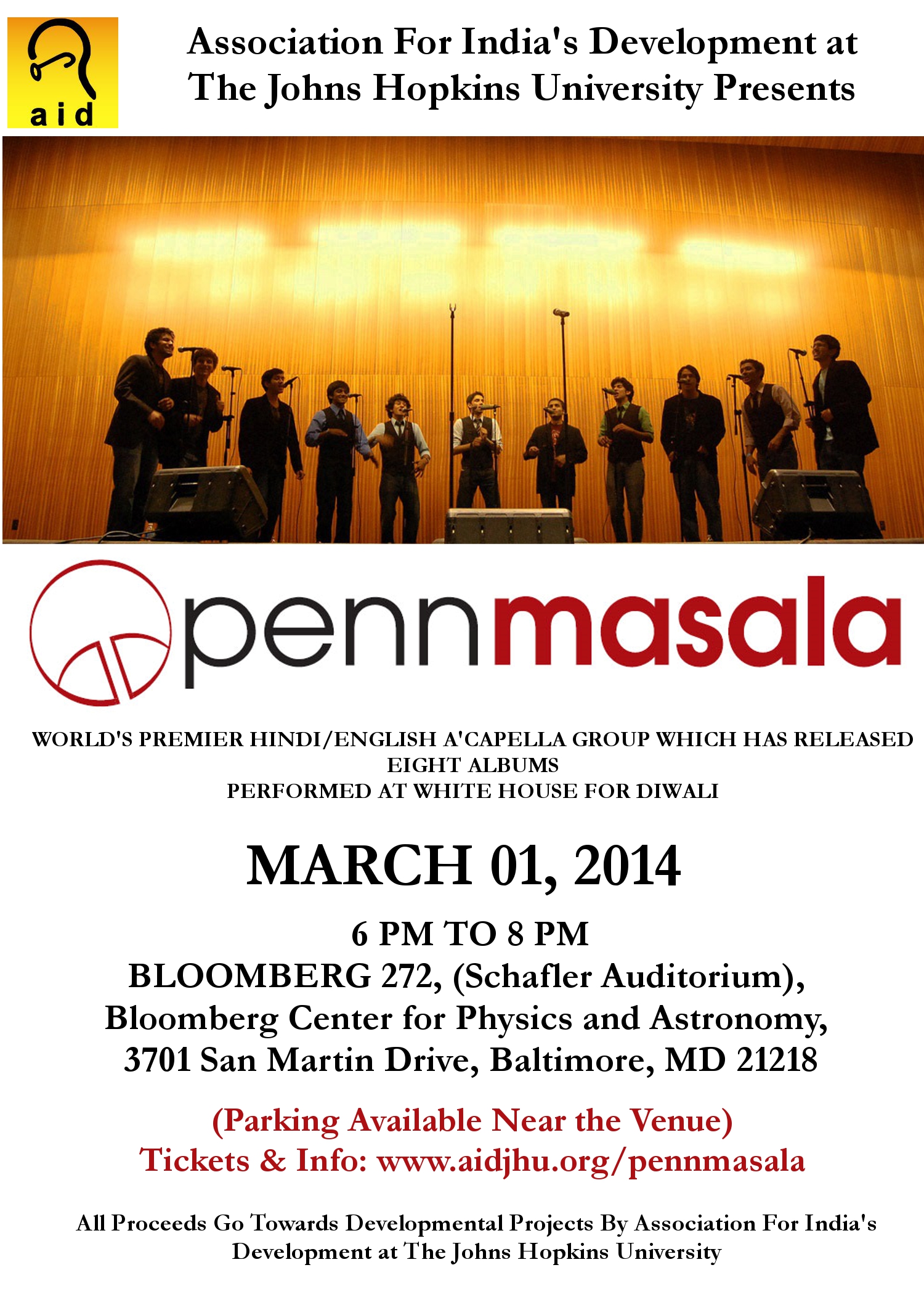 Penn Masala Concert Association For India s Development