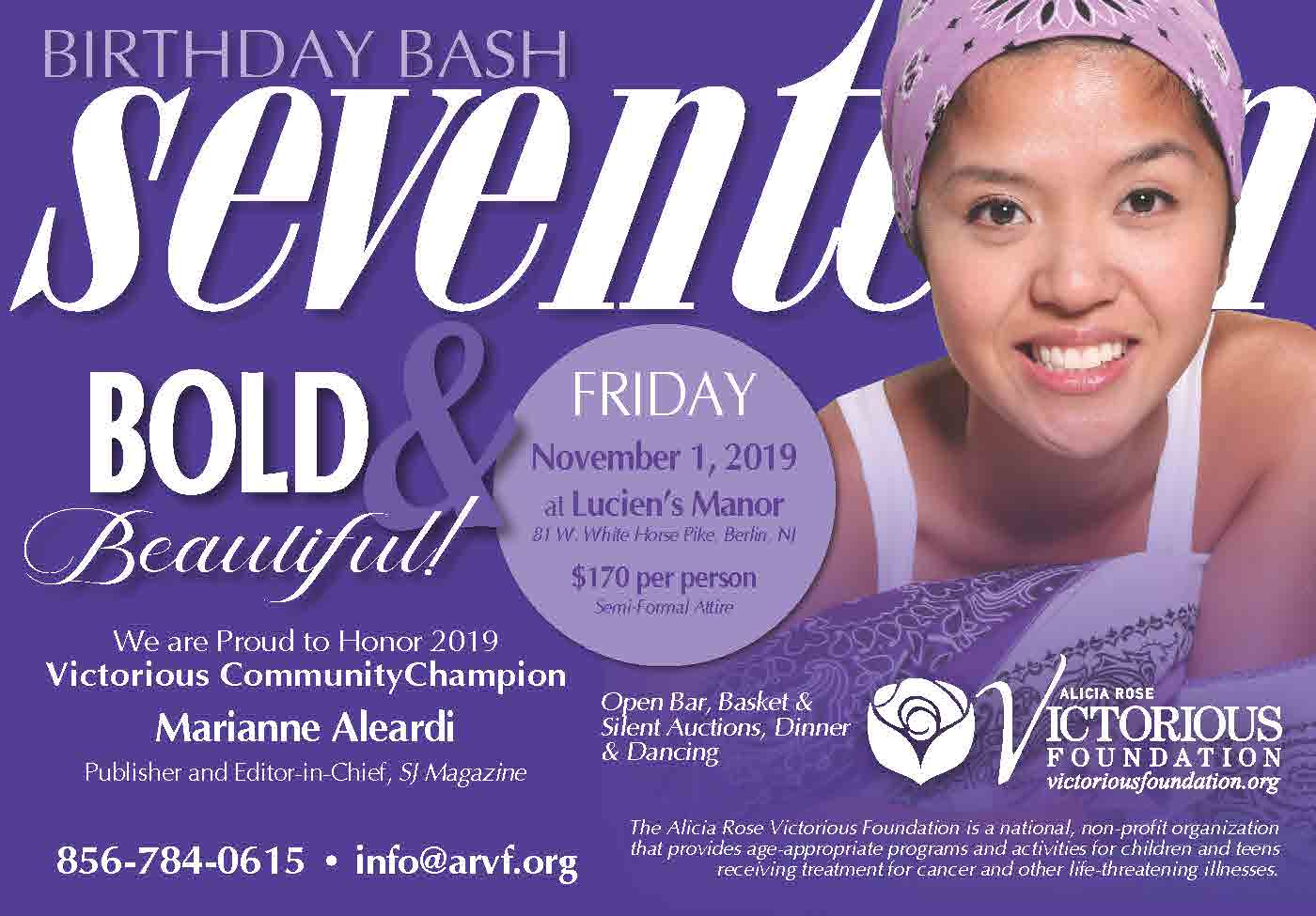 BIRTHDAY BASH　ALICIA JUMPER 17th Annual Birthday Bash - Alicia Rose Victorious Foundation