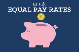 Equal Pay Rates July 2018