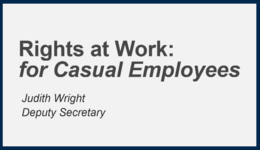 Your Rights as a Casual – working in community and disability