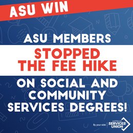 Union members stop degree fee hike