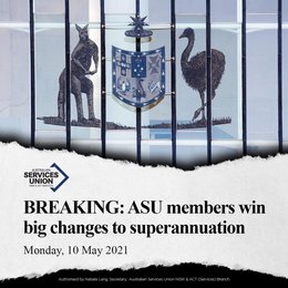 ASU members win big changes to superannuation