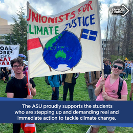 ASU Support for School Strike 4 Climate