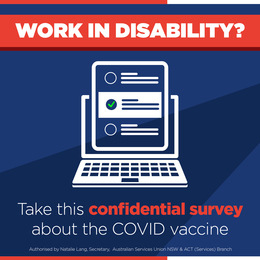 Disability Workers: COVID VACCINE Survey