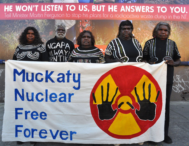 Muckaty Tradiditonal Owners fought against a plan to dump waste on their country.