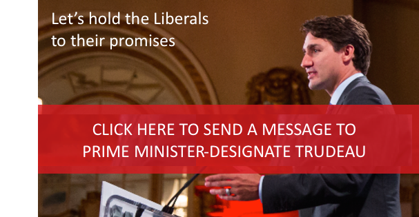 Click here to send a message to Canada's
next government Click here to send a message to Canada's next government