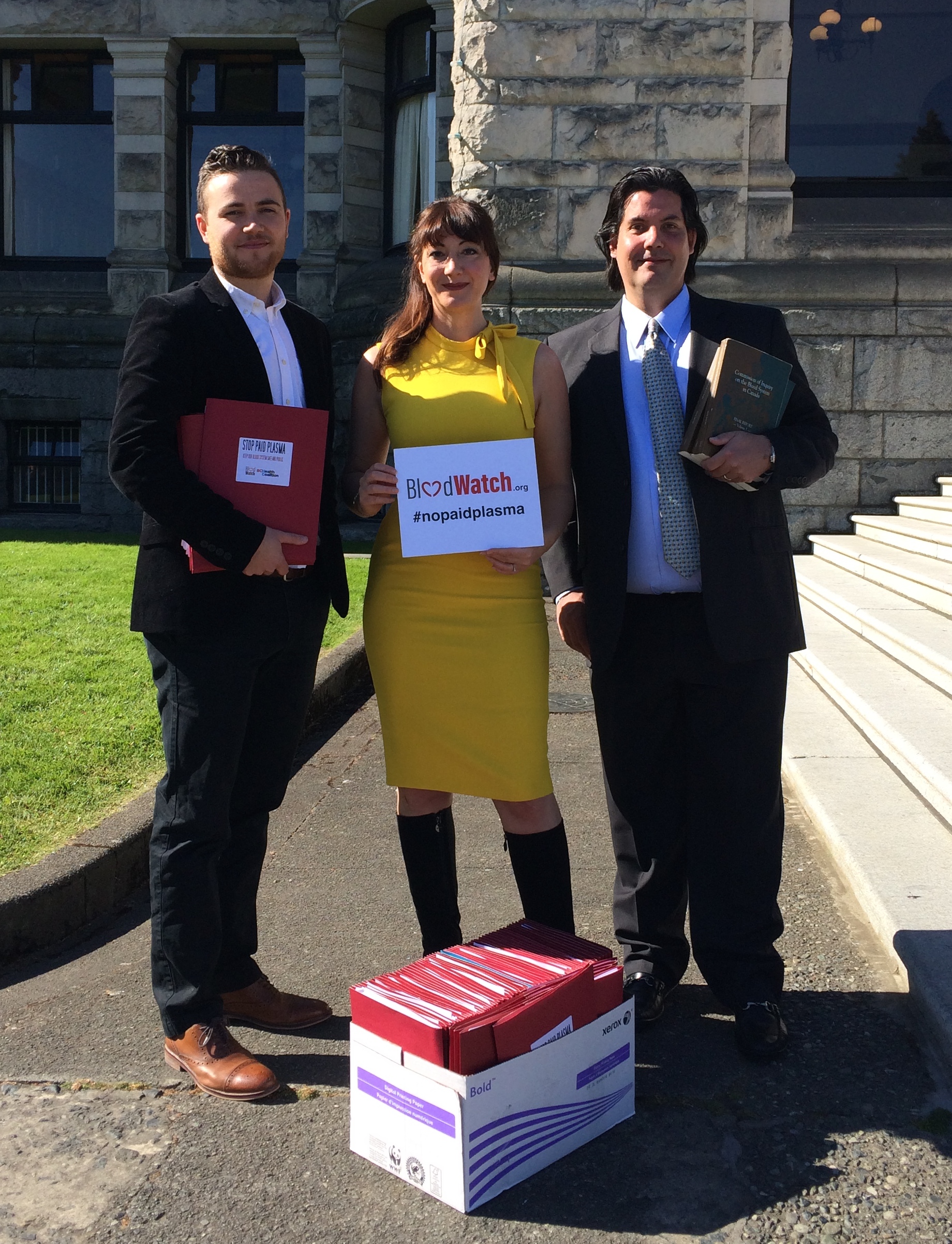Safe blood advocates at
Legislature Safe blood advocates at Legislature