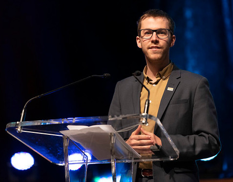 Joel Dignam speaking at Progress 2019
