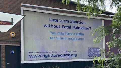 Why an obscure and mysterious anti abortion billboard in Fulham is really a stroke of genius!