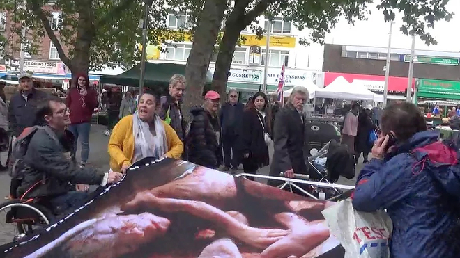 London Council Officials Vandalise Pro-Life Display as Cops do Nothing