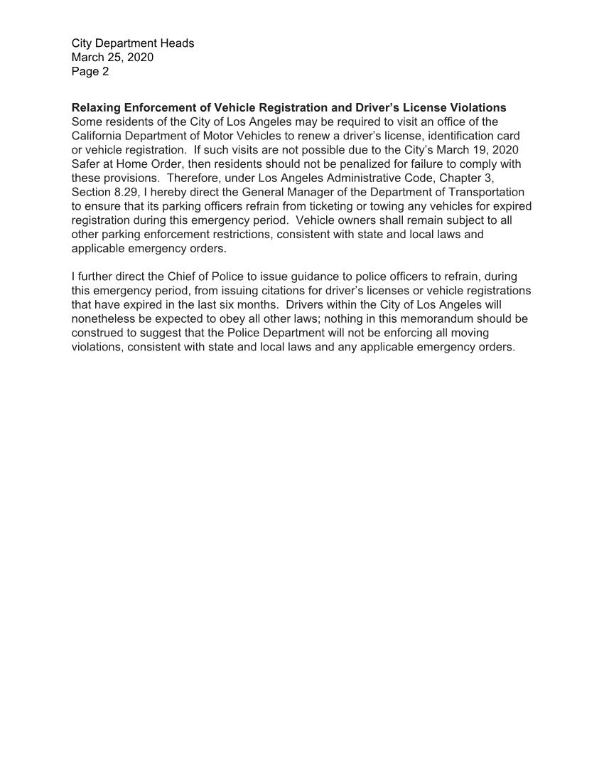Mayor Relaxes Drivers License Renewals P2
