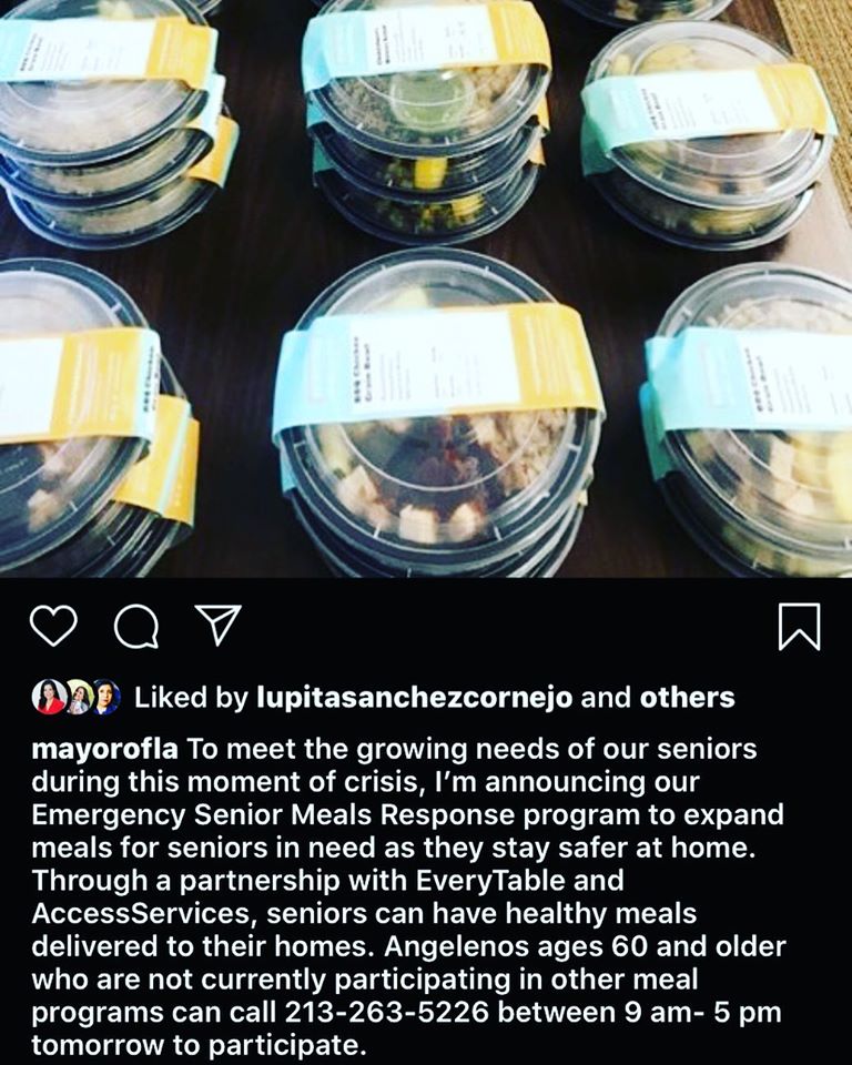 Mayor's Senior Lunch Program
