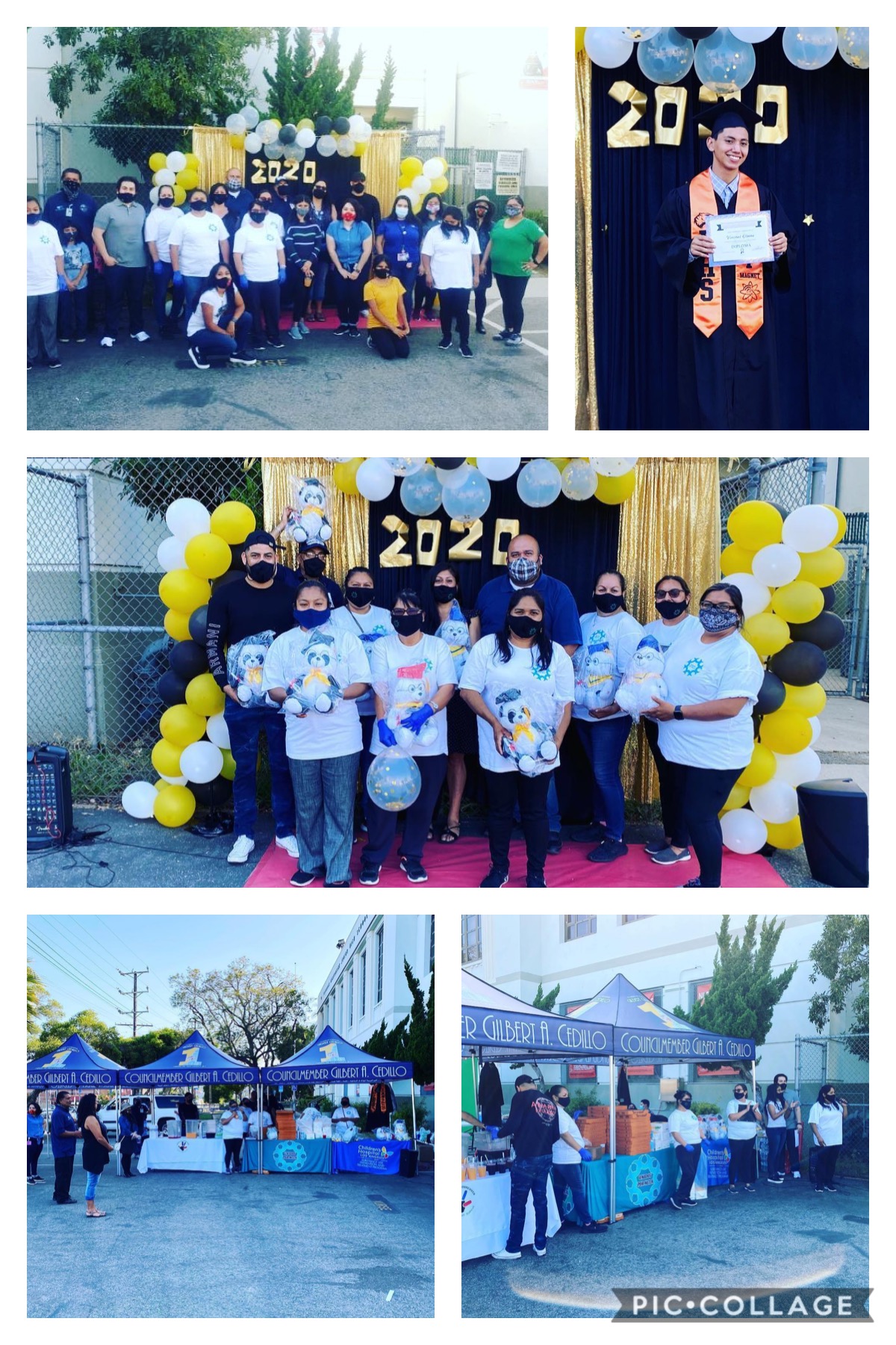 Unidos Por NELA, ECDP, Breaking Through Barriers to Success, Manos Que Sobreviven, and Children’s Hospital 6-23-2020 Collage 2