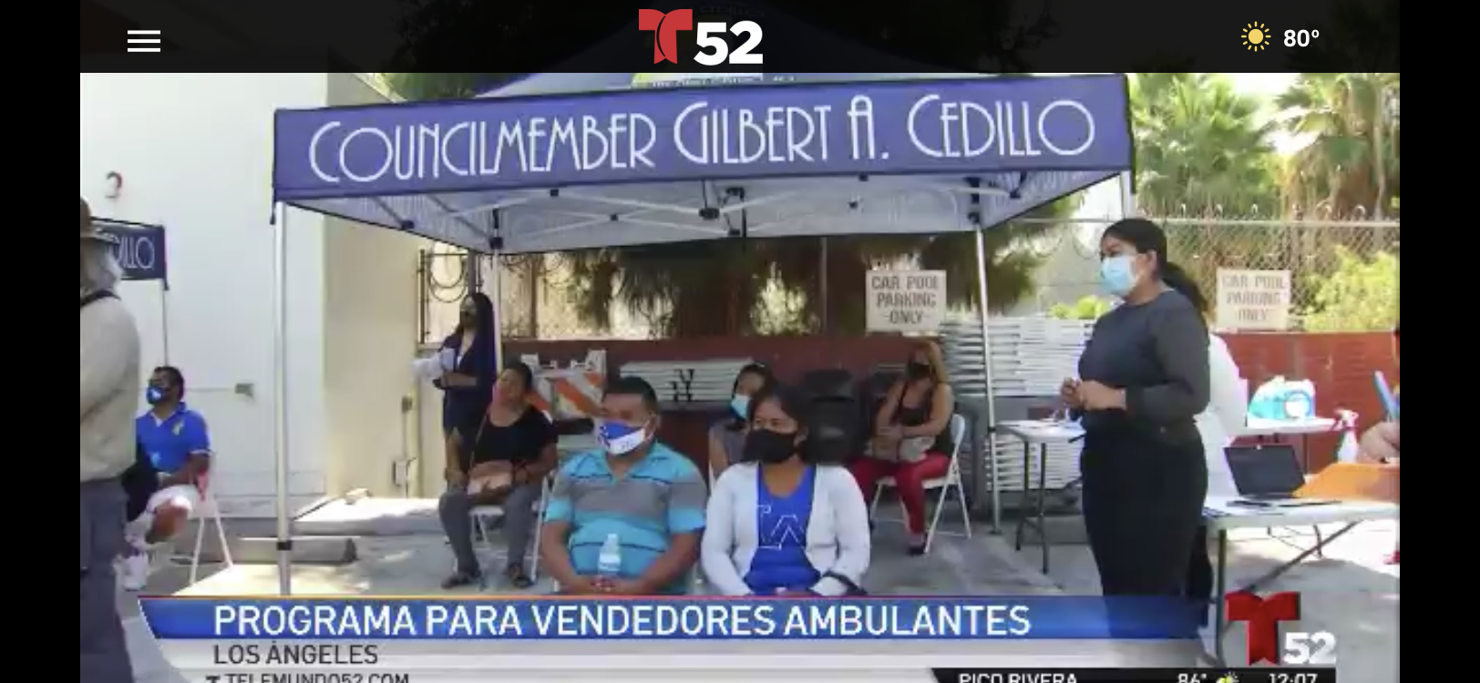 Channel 52 Story on Street Vending Ambassador's Program Kick-off 9-4-2020