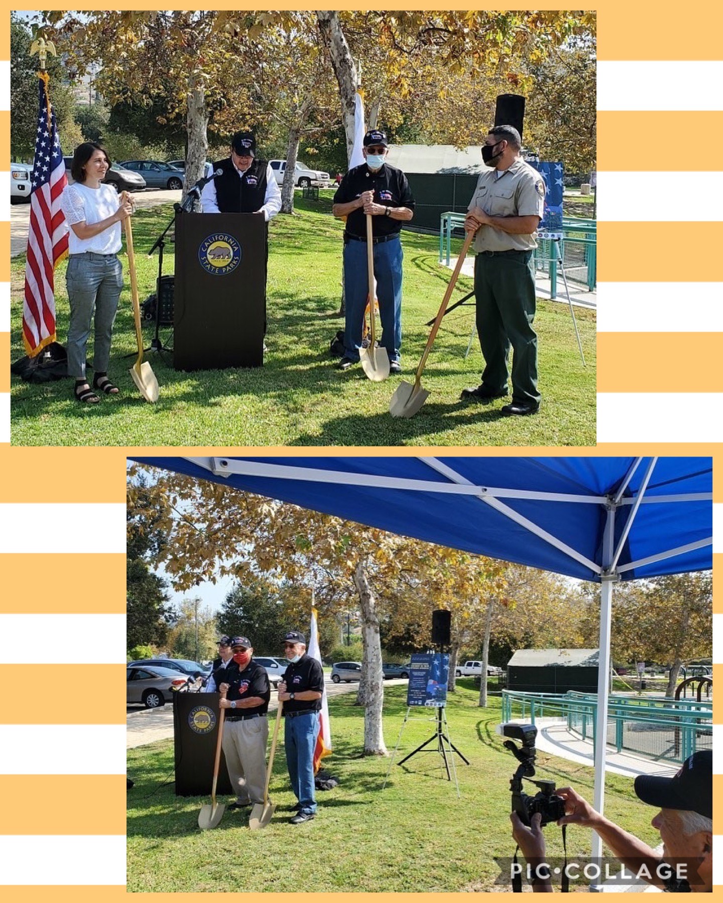 Rio De Los Angeles Veterans Collaborative's Groundbreaking Ceremony 8-31-2020 COLLAGE
