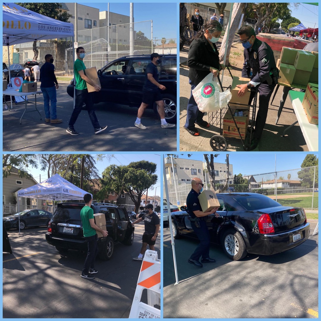 Drive thru distribution being held in Pico Union! Join Team Cedillo and National Health Foundation 2-26-2021 Photo COLLAGE