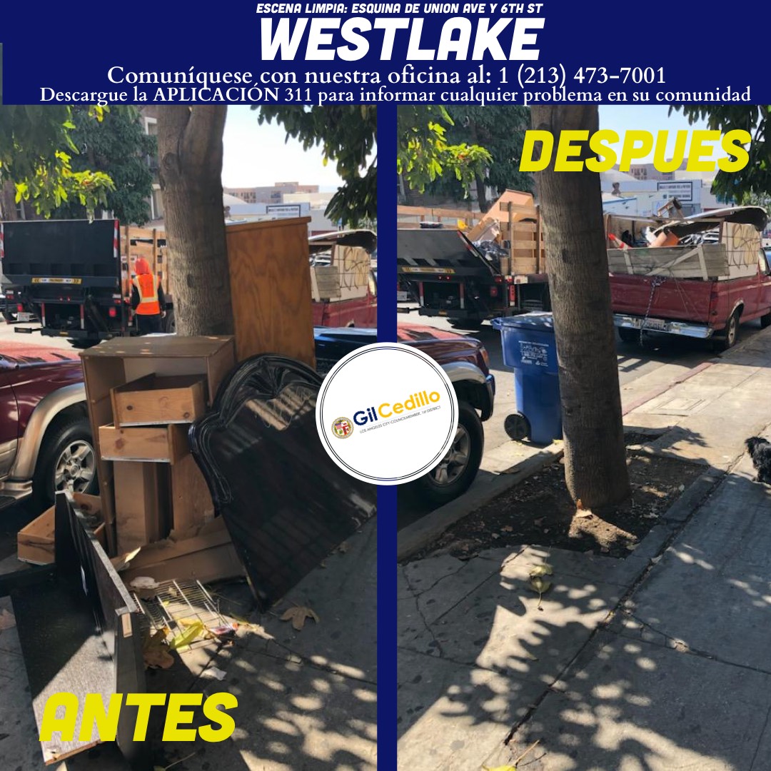 SPANISH Team Cedillo’s Strike Team was in full force on the corner of Union Ave. and 6th St. in Westlake 3-9-2021