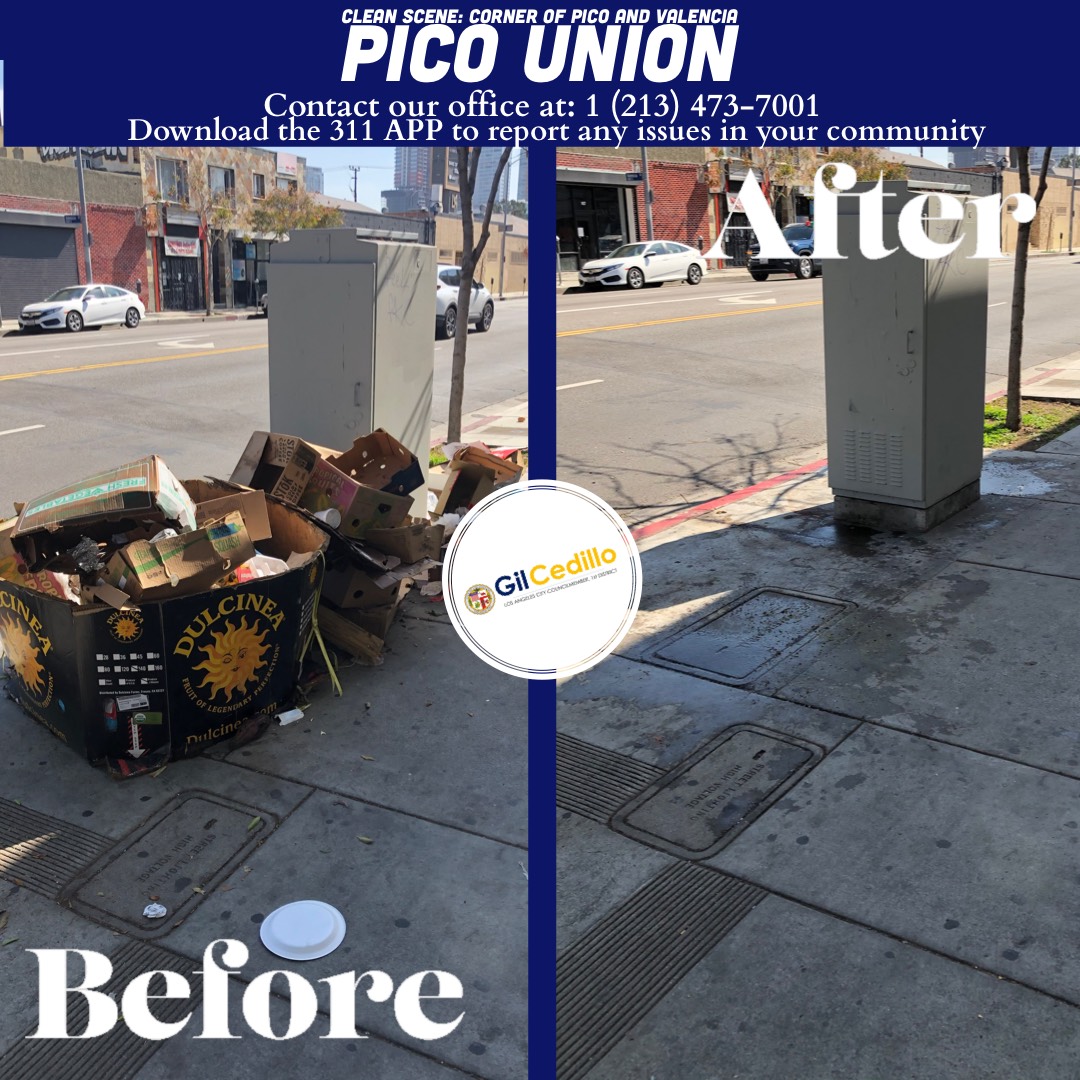 Team Cedillo’s Strike Team is in full force today, Corner of Pico and Valencia 3-17-2021