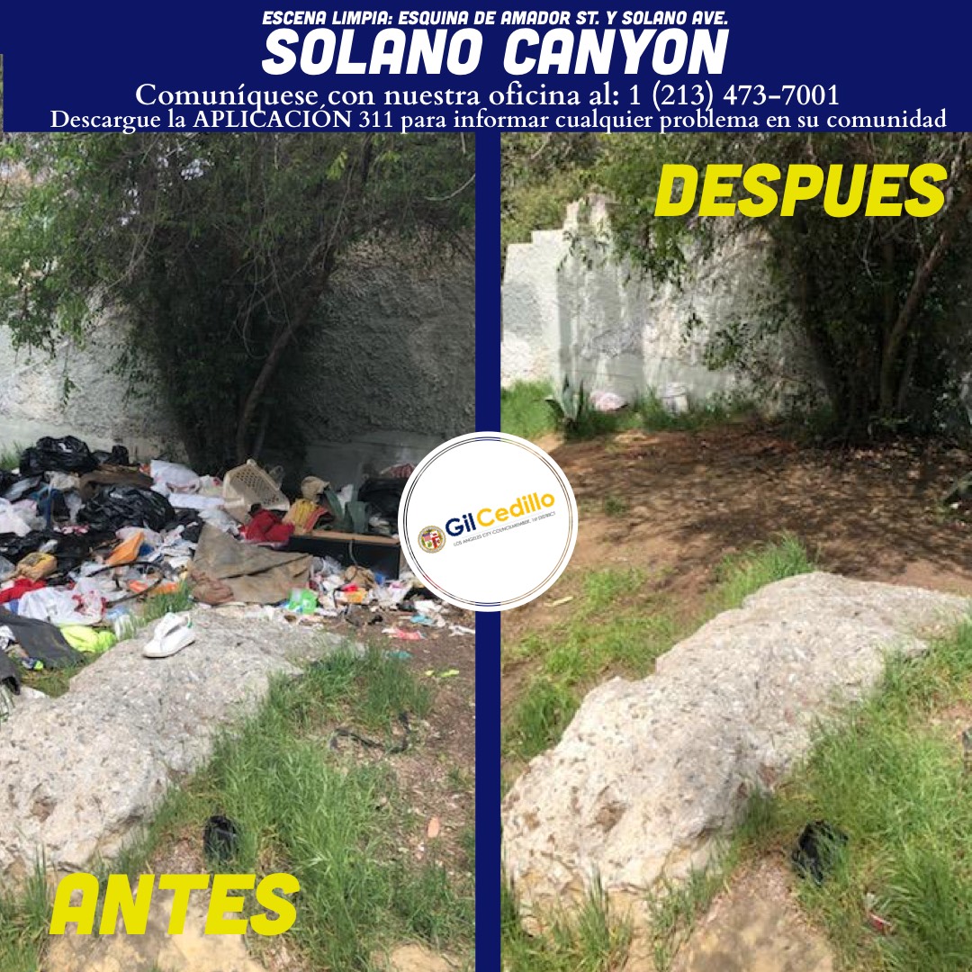 SPANISH Team Cedillo’s Strike Team cleaned the corner of Amador St. and Solano Ave. 3-25-2021