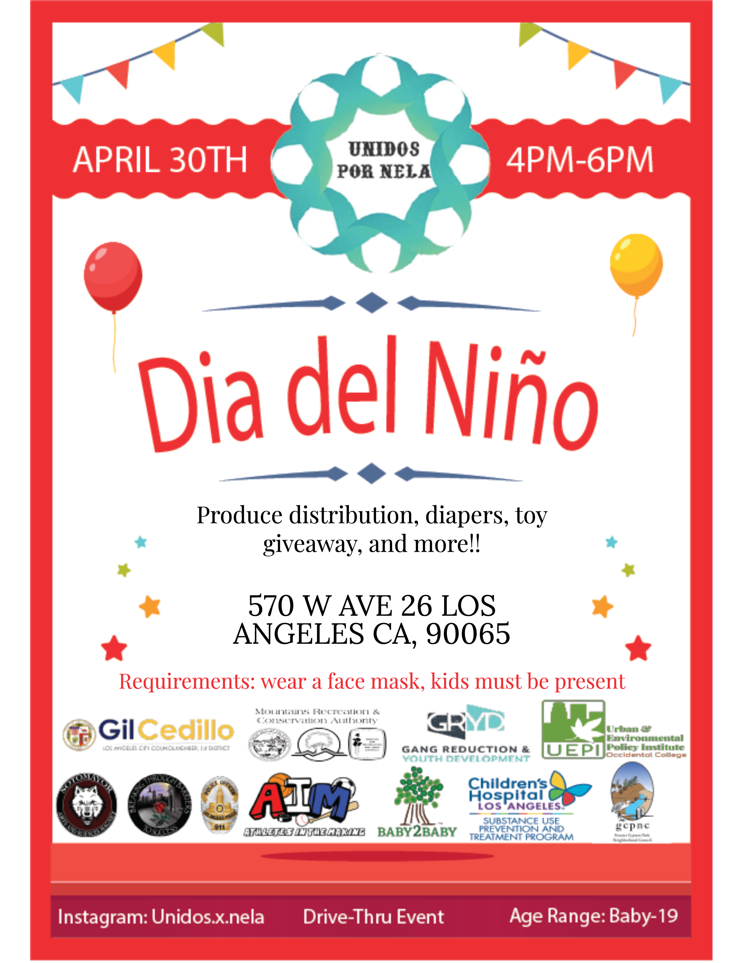 Dia del Niño English Flyer