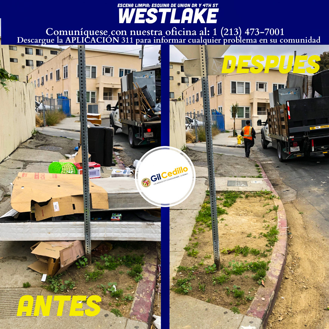 Spanish Team Cedillo’s Strike Team is in full force today, Corner of Union Dr. and 4th St. in Westlake 4-22-2021