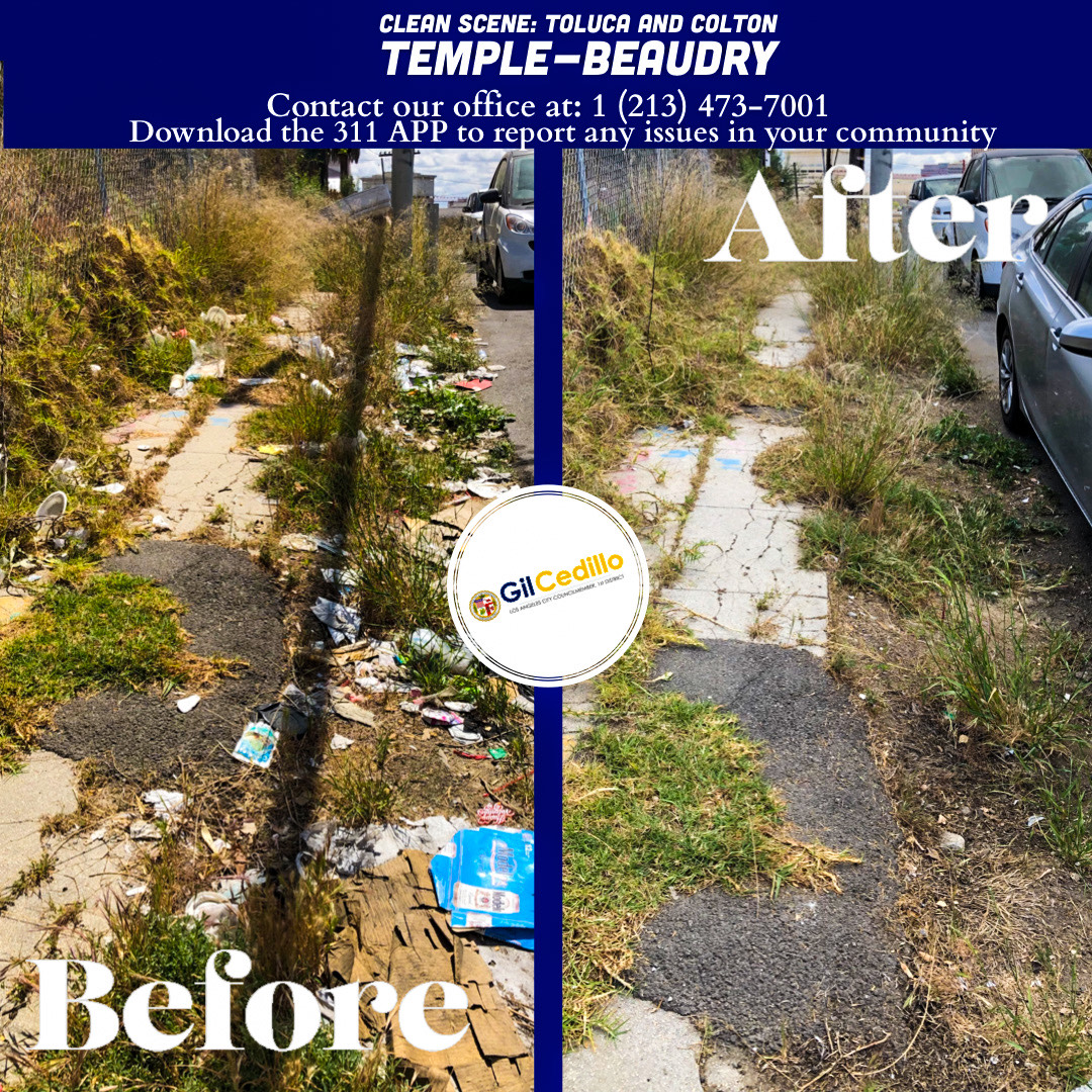 Team Cedillo’s Strike Team is in full force today, corner of Toluca and Colton Temple-Beaudry 4-29-2021
