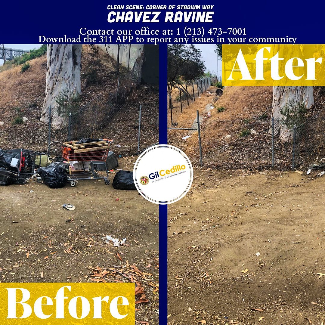 Team Cedillo's strike team removed bulky items and debris from the corner of Stadium Way 6-8-2021