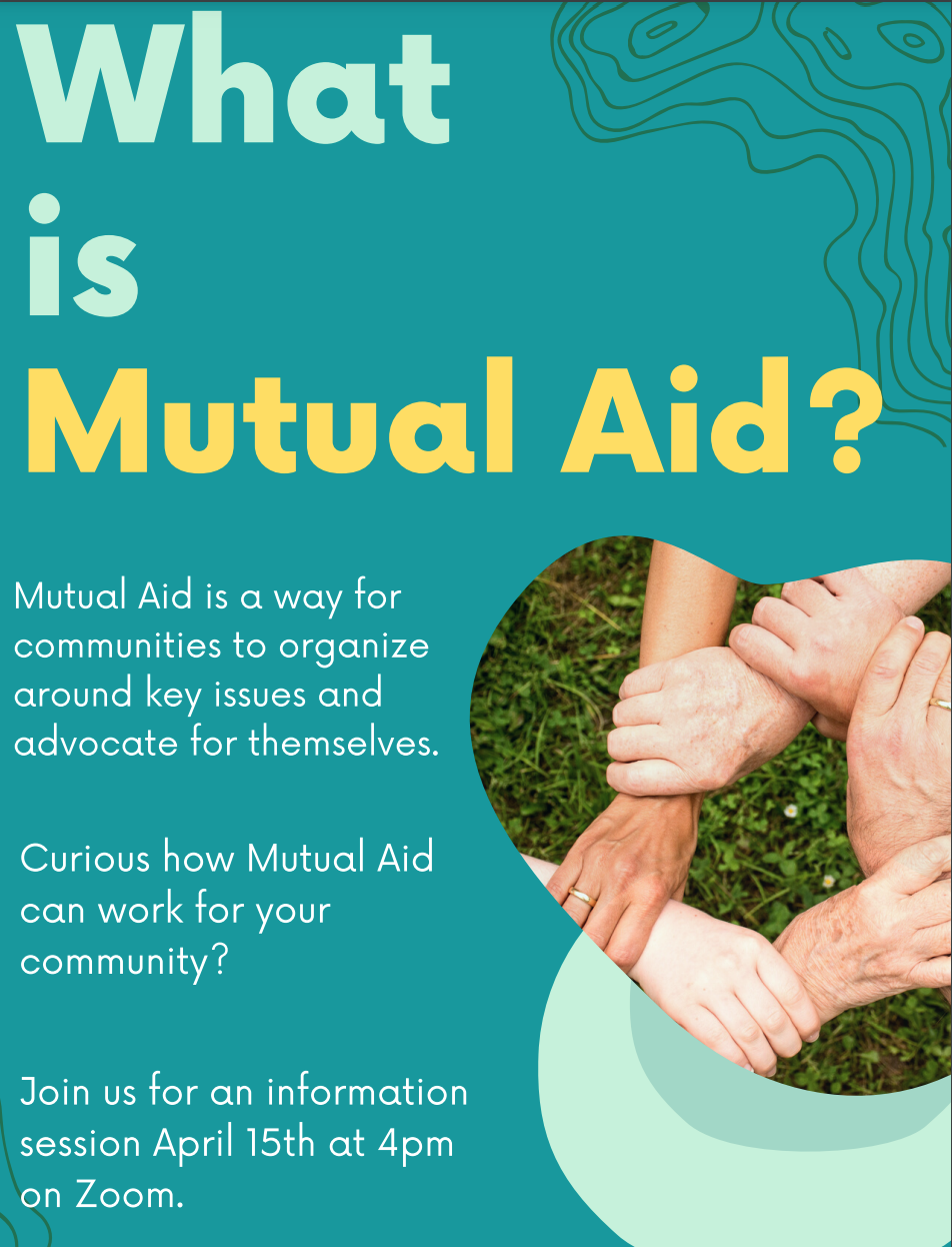 hands interlocked in a circle with text reading "What is Mutual Aid"