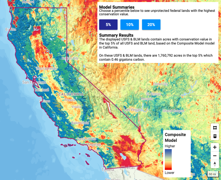 The Climate Atlas, showing summary results