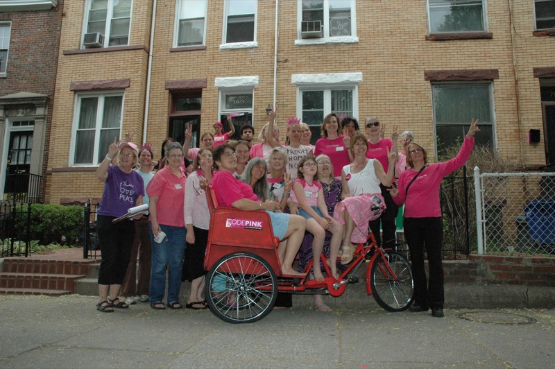 Click on the photo to see a slideshow of Pink House and DC CODEPINK action photos!