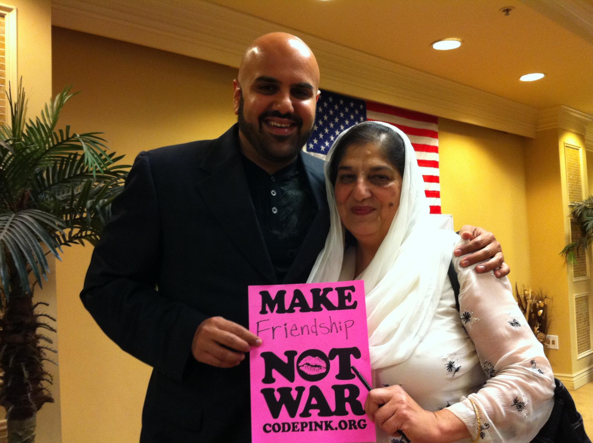 Samina and her son