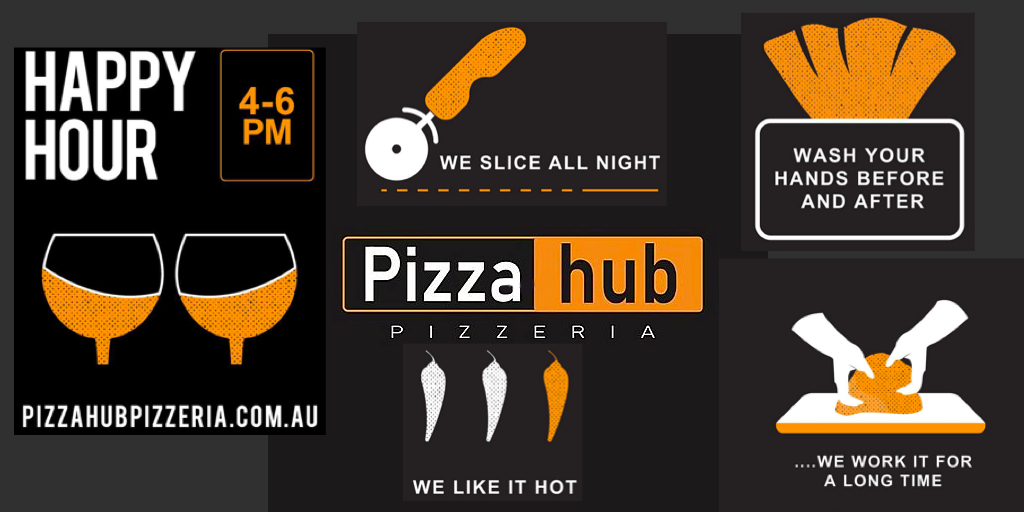 Pizza hub Pizzeria using porn industry as inspiration for name and logo