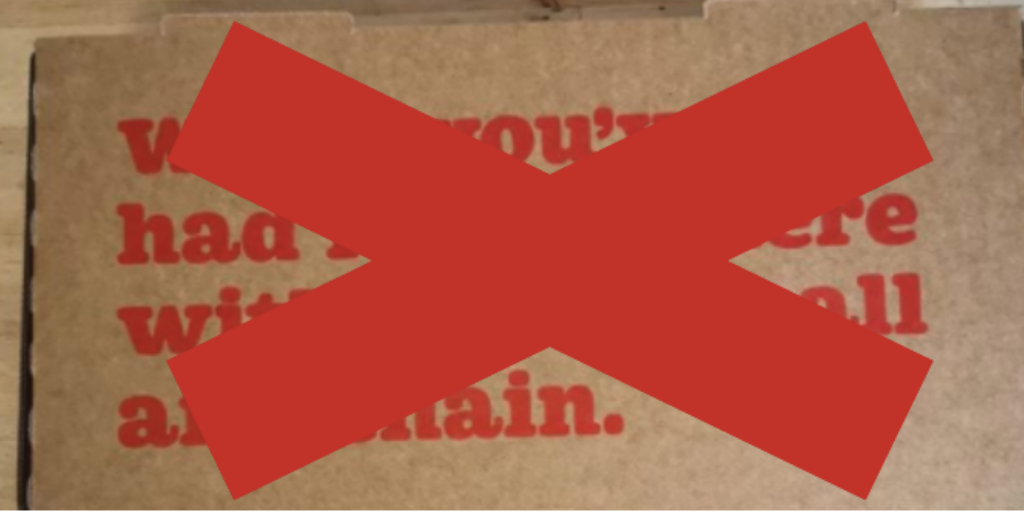 Bubba Pizza withdraws sexist pizza boxes