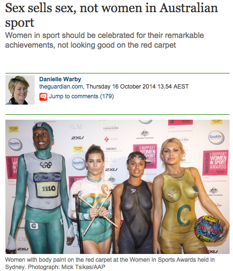 'We got it wrong' - Women's Health Mag apologises for semi-naked painted models at sports awards