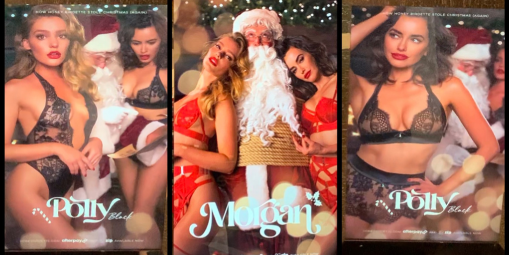 Sex shop 3-way bondage-Santa: Happy Christmas from your local shopping mall